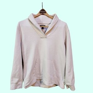 Vintage Y2K Cream Tommy Hilfiger Cowel Neck Sweatshirt Hoodie